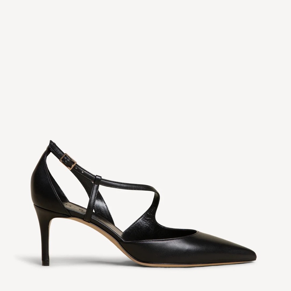 M. Gemi Black Heels -The Isabella 70mm